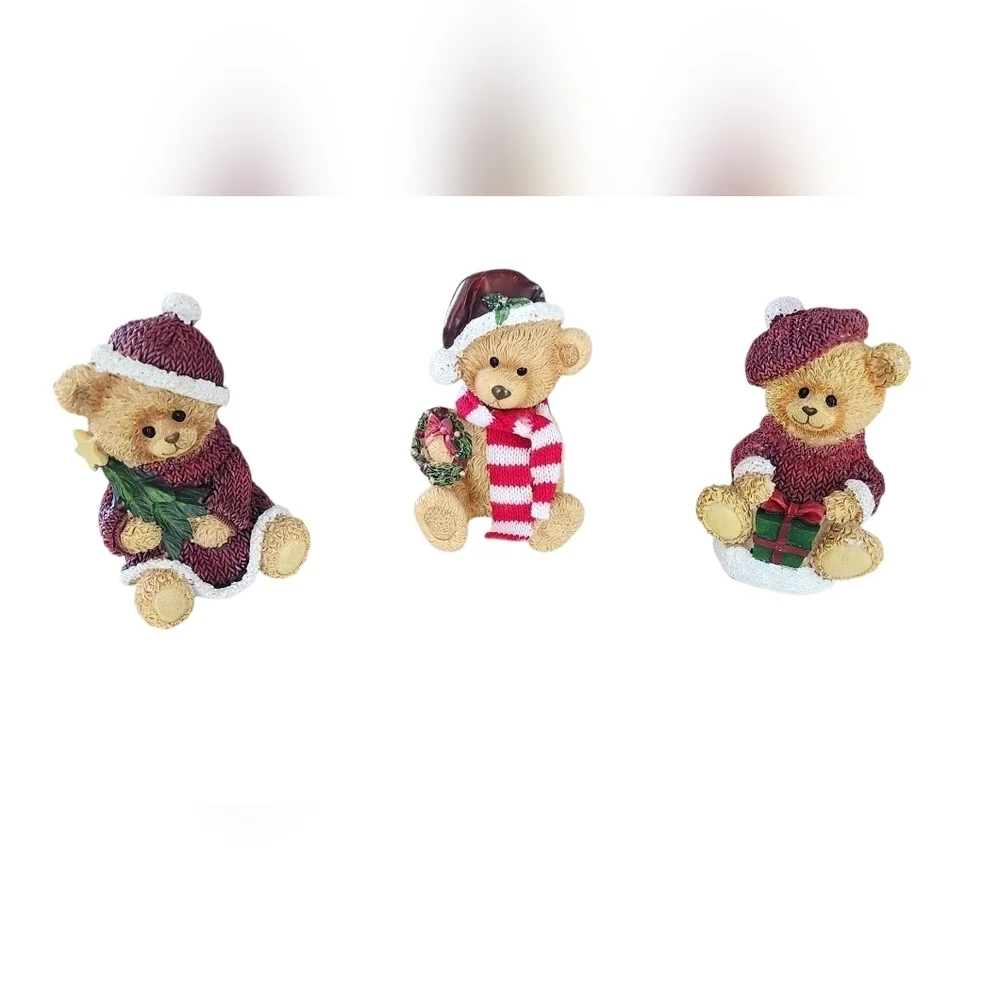 Vintage Greenbrier Christmas Bear Set - Picture 1 of 6